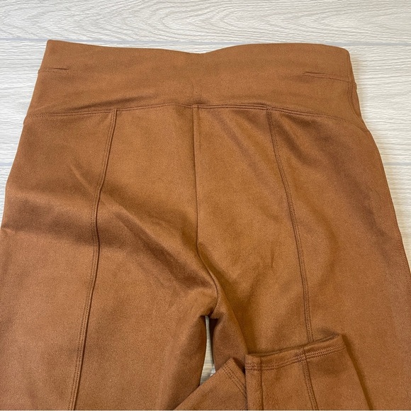Spanx Faux Suede Leggings in Rich Caramel Tummy Control Women’s Size XL - Picture 6 of 14
